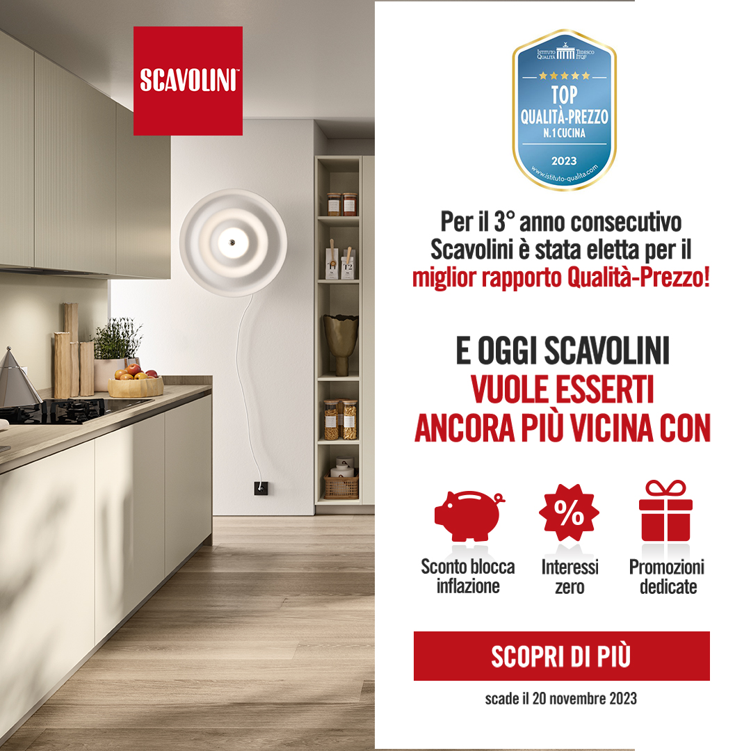 Scavolini_Iniziativa Blocco Inflazione_POST STATICO INIZIATIVA BLOCCO INFLAZIONE - Scavolini 2023